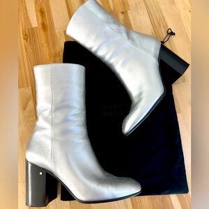 Laurence Dacade silver zip boots